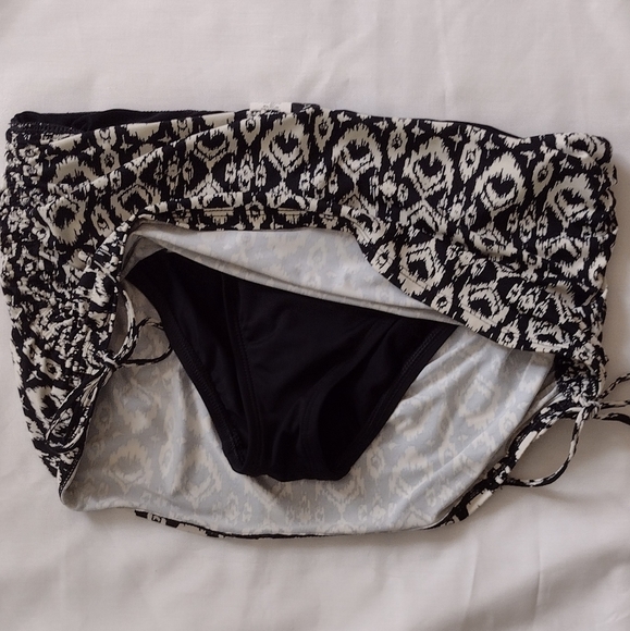 La Blanca Kindred Spirit 2 Piece Swimsuit Tankini Skirt Size 8 Boho Neutral - Picture 10 of 14